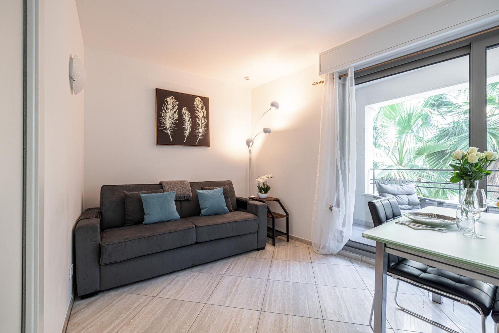 Studio Centre Terrasse Climatisation 50M Plage Menton Exteriör bild